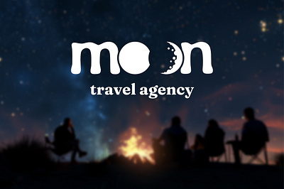 Moon Logo Design. Brand Identity. Travel Branding. Night Trips. brand identity branding creative branding creative logo graphic design graphic designer lettering logo logo design logotype design minimalist logo minimalistic logo modern branding modern logo moon logo night logo professional logo tourism design travel agency travel logo typography logo
