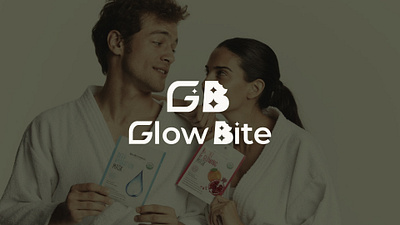GlowBite - Brand Identity Design advertising brand identity branding graphic design lettermark logo logo design marketing skincare typography visual identity wellness product