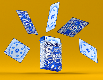 Mendix Playing Cards ace blue card game cards deck deck of cards design figma fun gamble games good luck illustration low code luck mendix packaging play playing cards typography
