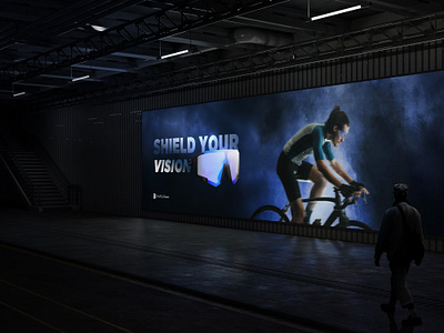 A Banner Born from the Bike Lens ai baner banner bike branding cicle design graphic design lens marketing photoshop print protection publicity typography vision web