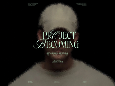 Reflective Emotional Landing Page artistic direction blurred portrait cinematic style creative hero emotional design expressive layout identity focus impactful message introspective ui landing concept landing page minimal layout poetic interface reflective emotional serif typography subtle animation thoughtful design ui ux design visual storytelling