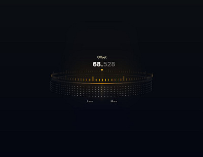 Interactive 3D Dial css interactive training ui