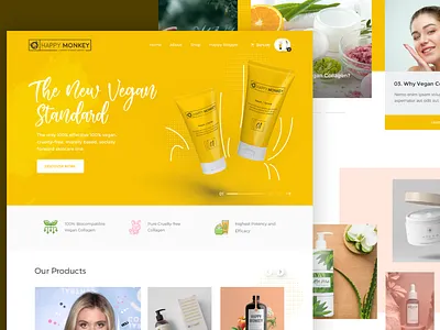 Beauty Cosmetic home page design