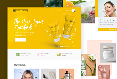 Beauty Cosmetic home page design