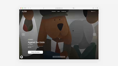 LISA Foundation art direction branding creative direction desktop homepage interaction landing page minimalistic motion graphics ui web web design website