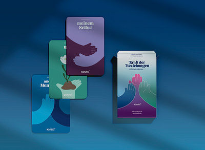 Emotional Connection Card Deck affirmation caracter caracter design card cards colors design fellings flowers game graphic design hands illustration minimalist people play playing print ui vector