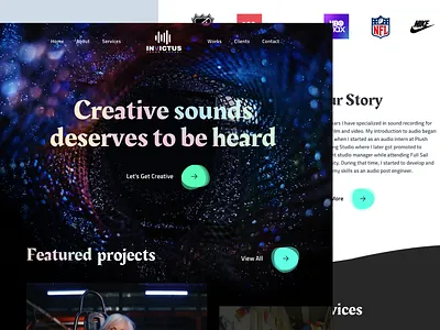 Sound Direction creative layout design