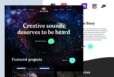 Sound Direction creative layout design