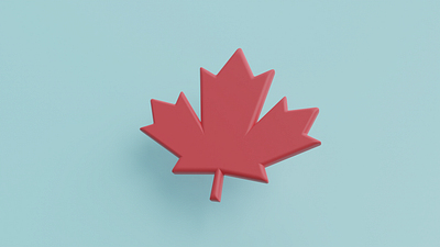 Canada Maple Leaf | 3D - Icon - Clean 3d blender brand branding canada face icon illustration leaf maple modern web