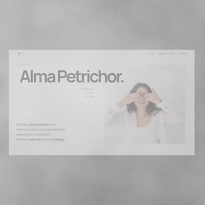 PETRICHOR - Portfolio Website Template agency agency portfolio clean portfolio squarespace swiss design web design