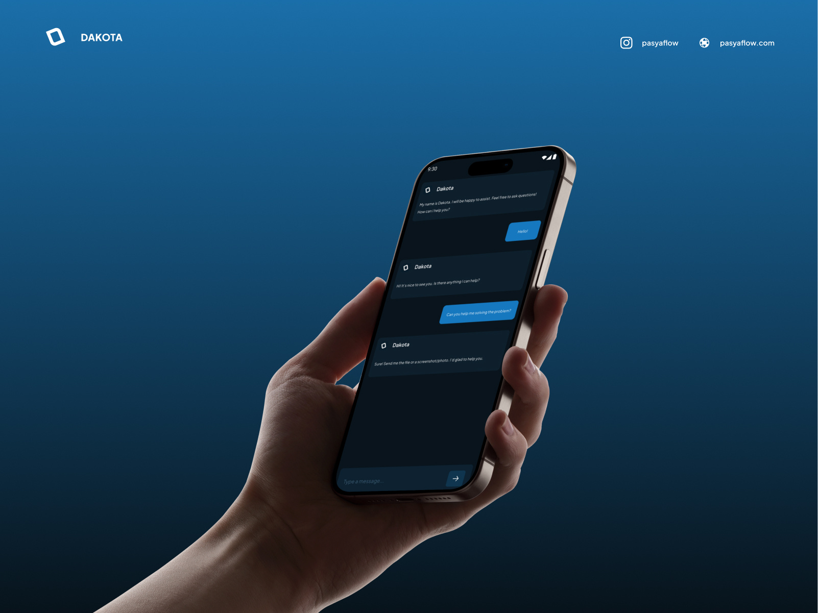 DAKOTA AI - UI Design ai app application chat design mobile ui