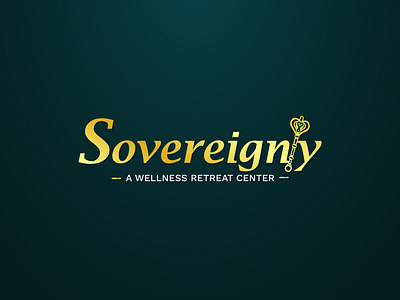 Wellness Retreat Center trendy business logo.