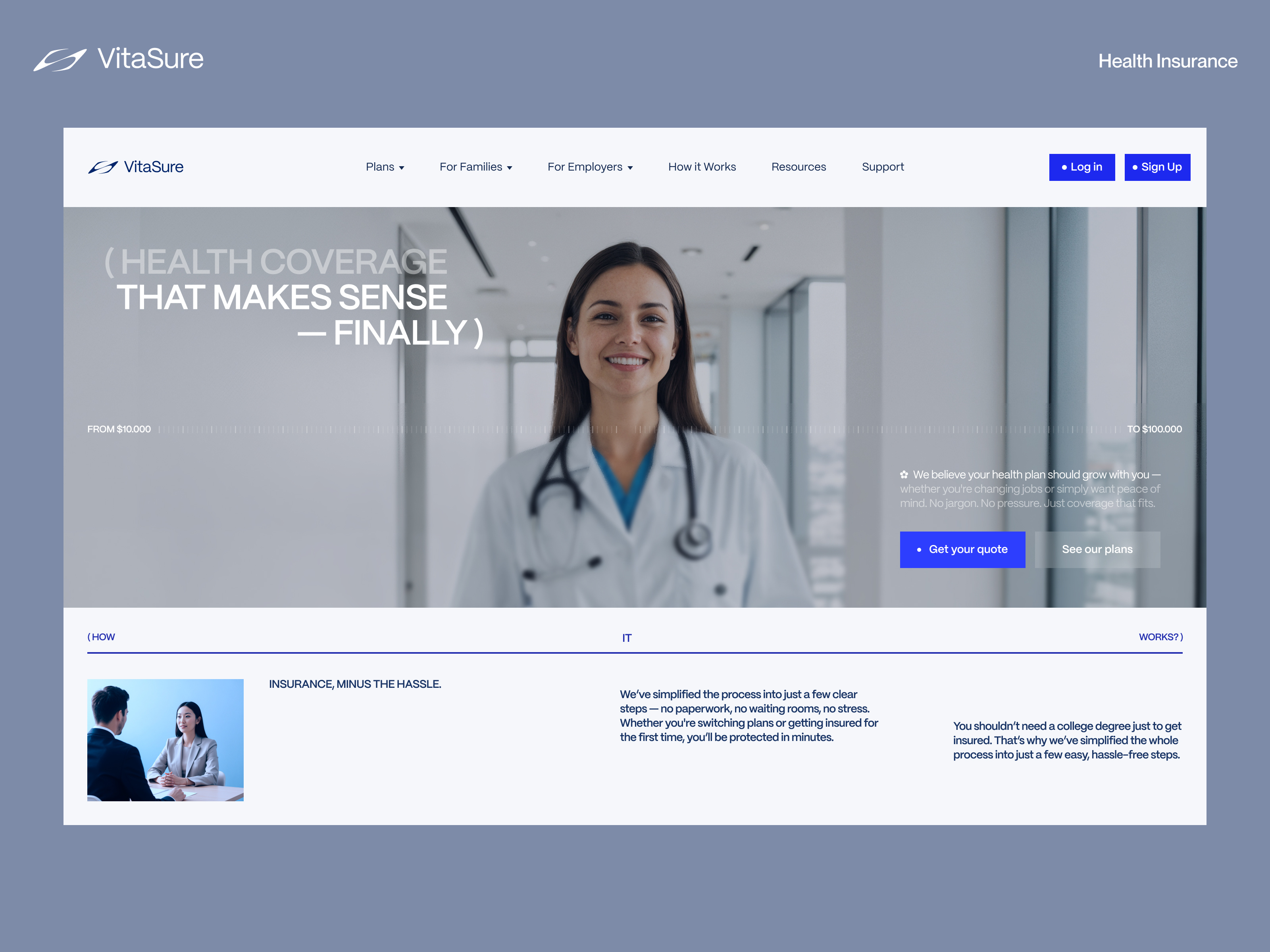Example of Landing Page | Design & Dev