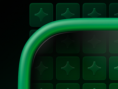 Each and Every Day - Blog Post Cover Image Closeup 3d dark mode depth design detail figma glass gradient graphic design green illustration noise realistic shadow texture