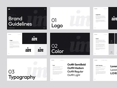 Brand Guidelines - Figma FREEBIE brand design branding bw dark figma free freebie graphic design guidelines logo styleguide typography