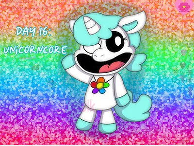Julesthetic Day 16: unicorncore art post art tag digital art drawing fan art graphic design illustration