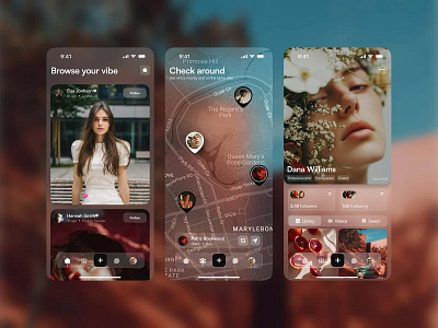 Social Media App | App Design | Responsive Design | UIUX andriod app app app development ios app social media app streaming app