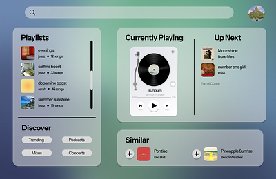 #dailyui #009 Music Player 009 audio dailyui desktop music music player spotify ui