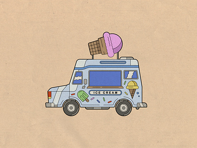 "Ice Cream, Ice Cream!" adobe adobe illustrator adobe photoshop animation graphic design illustration