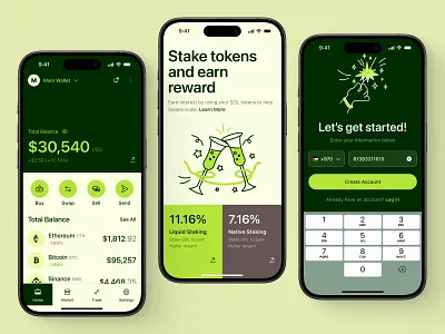 Your Crypto, Your Rules - Cryptocurrency App app bitcoin branding buy crypto cryptocurrency design illustration market mobile mobile app stake swap tokens trading ui ui ux uidesign ux web3