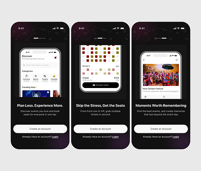 splash screen for an event app app design dailyui design illustration mobile design product design ui uiux user experience ux ux designer