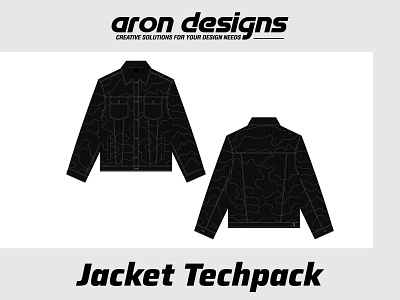 DENIM JACKET TECHPACK TEMPLATE 2d drawing 2d illustration apperal design denim jacket design drawing flat sketch graphic design illustration jacket jean jacket tech pack technical illustration techpack ui