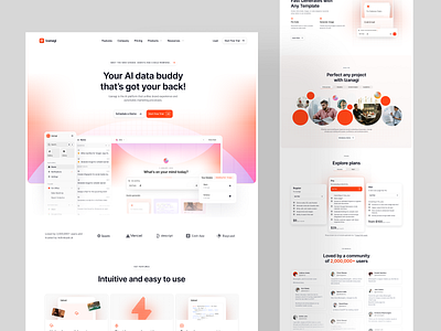 Izanagi - AI Chat Landing Page ai ai assistant business chat chatbot clean code generate hero landing page llm model modern productivity saas tools virtual assistant voicechat web web design