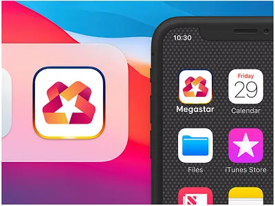 letter m + star (modern 3d logo) app icon 3d 3d logo abstract logo app logo app icon brand identity branding business logo colorful logo creative logo gradient logo graphic design letter logo logo logo design logodesign minimalist logo modern modern logo unique logo