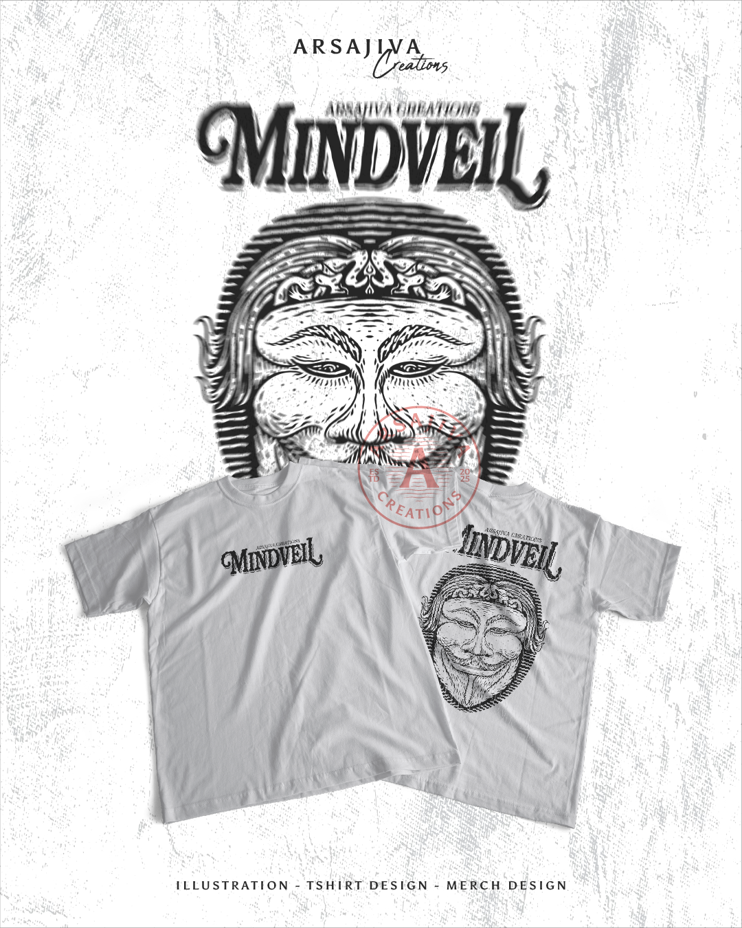 Mindveil - Engraving Illustration of an Anonymous mask anonymous artwork band illustration black and white illustration black white design clothing illustration cover album dark art engraving art engraving illustration etching hand drawn art illustration line art merchandise pen and ink illustration poster design scratchboard t shirt design woodcut