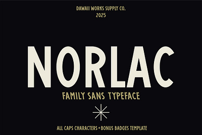 Norlac Sans bundle display font font graphic design hand drawn font lettering modern font sans sans serif typeface vintage vintage font