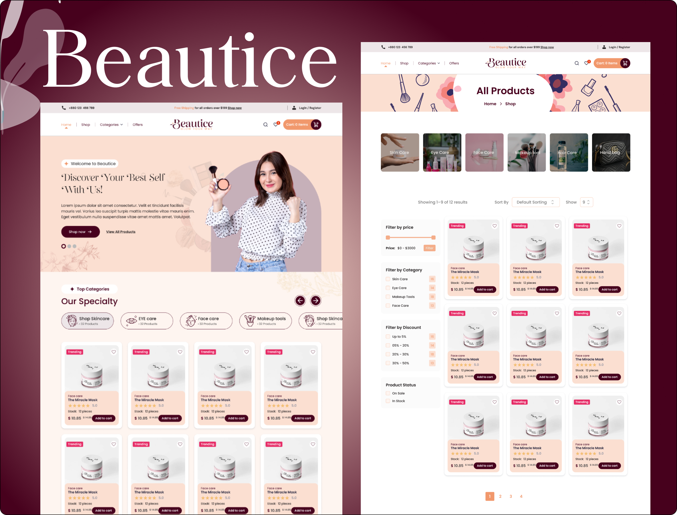 Cosmatices Ecommerce Website UI UX Design app design app screen cosmatices website designer ecommerce ecommerce app ecommerce website landing page skincare website ui ui design ui designer ui ux ui ux design ux web design website website design