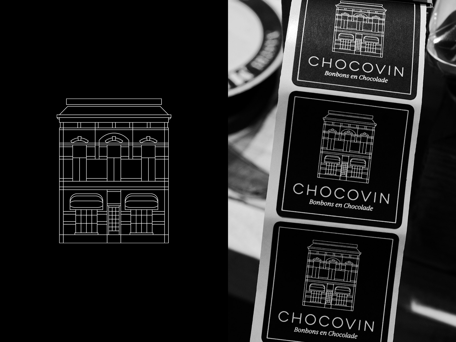 Chocovin brand design brand designer brand identity branding brandmark chocolate logo custom logo custom logo design graphic design identity identity design identity designer illustration logo logo design logo designer logo mark mark monoline logo store logo