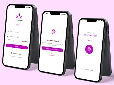 Biometric Login Design biometric fingerprint login mobile mobileapp signup ui uidesign ux uxdesign