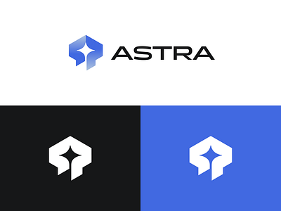 Astra logo concept app astra brand identity branding design flat gradiant graphic design illustration logo minimal product saas sharp simple startup tech ux vector webapp