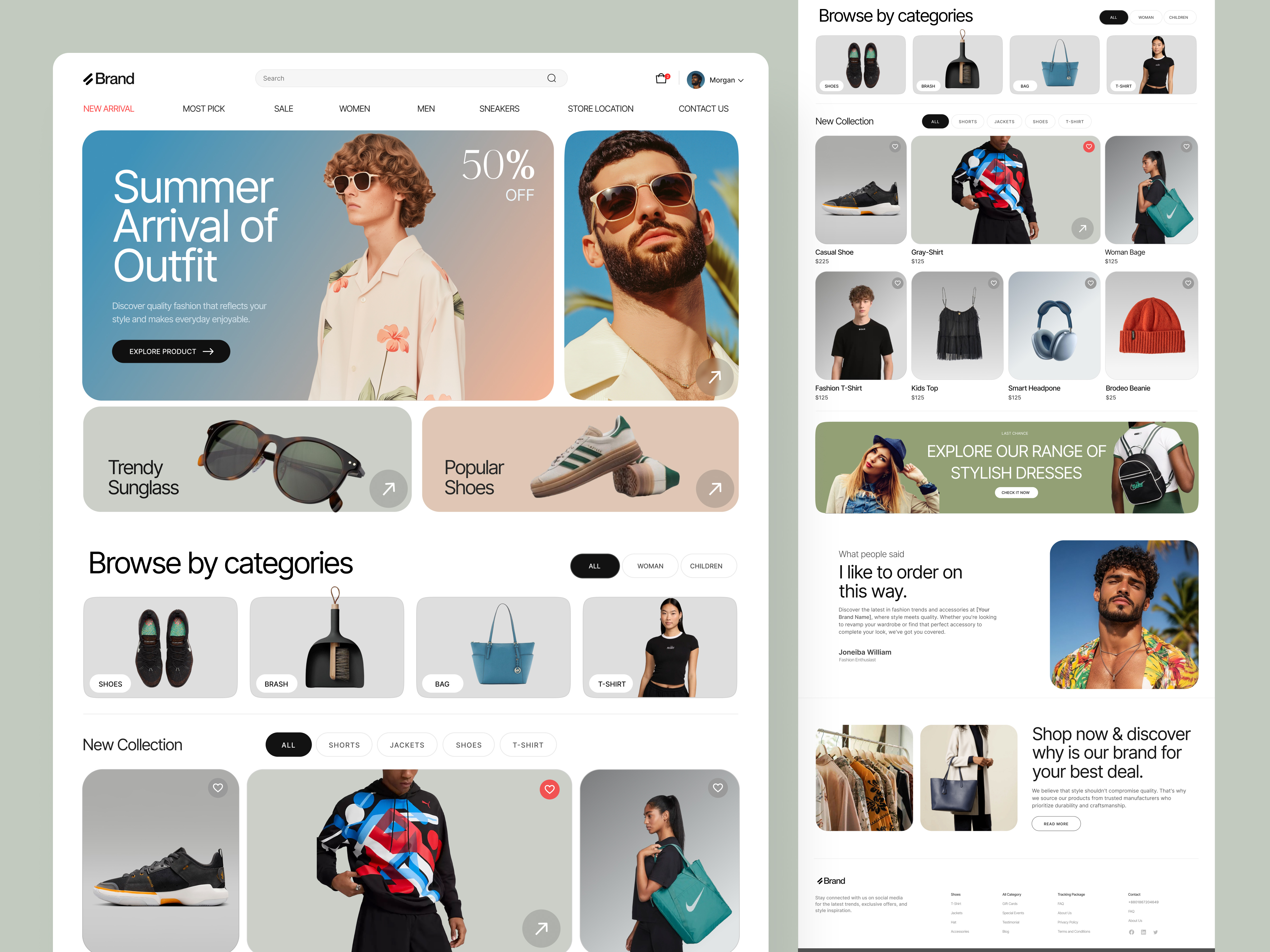 Example of Ecommerce Website Design