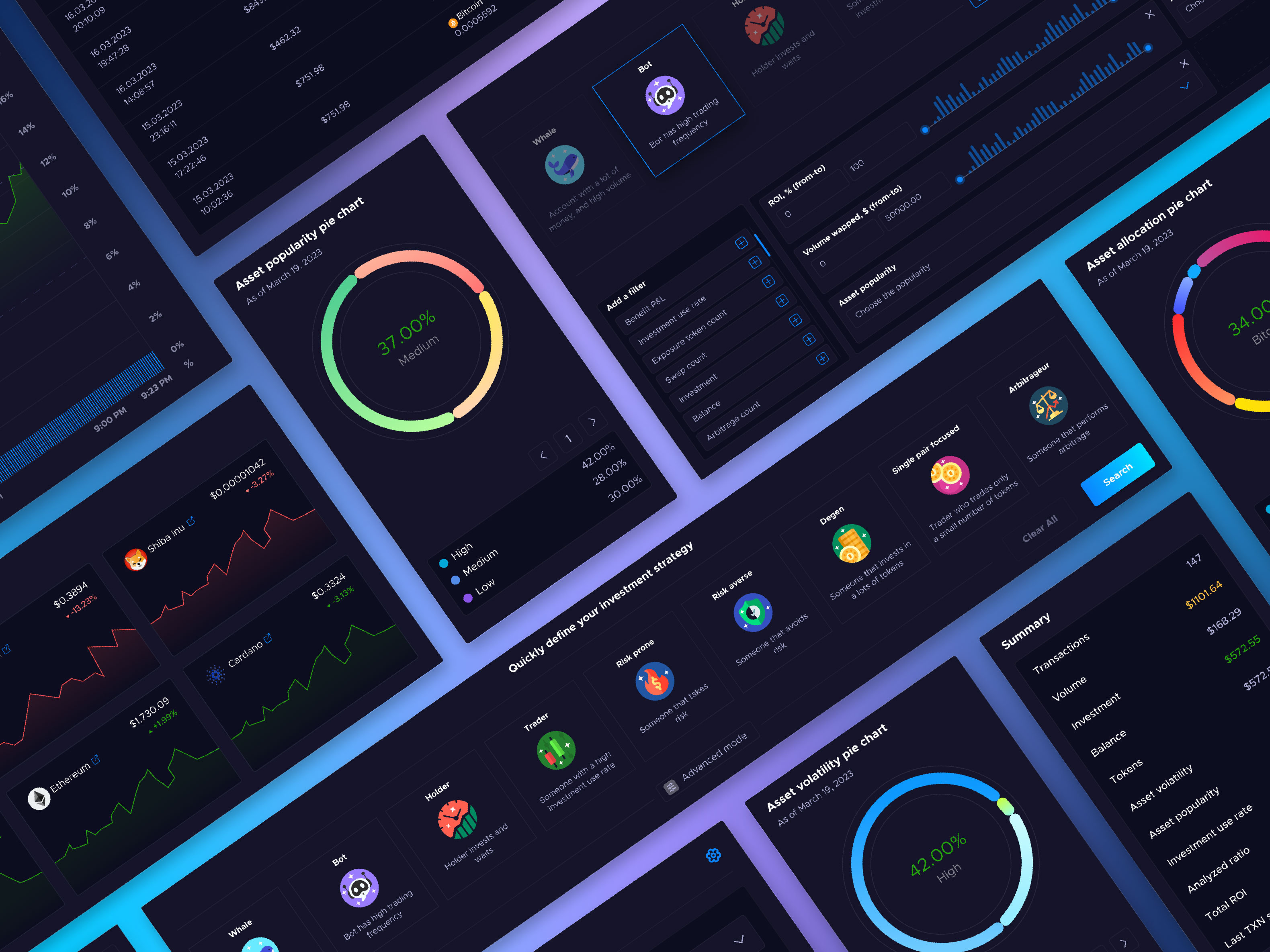 Dashboard Design for Crypto Copy Trading Platform branding copy trading crypto crypto trading dashboard defi hyip investing investment product design saas template ui user panel ux web app web design web ui web3 website