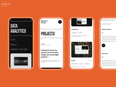 Parker | Portfolio — Template #3 blog cms concept design landing page minimalist modern portfolio ui ux web web design webdesign website
