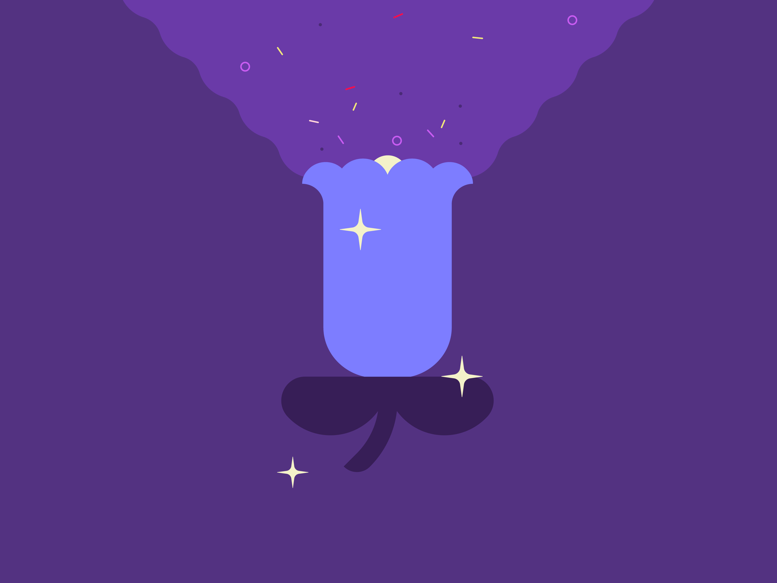 Magic Flower 2d branding flora floral flower magic simple