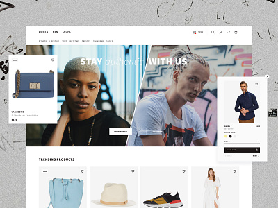 Design for an Innovative Fashion Marketplace e commerce fashion landing page market place mobile friendly online retailer online shop online store product landing page shop shopify theme store homepage uiux design