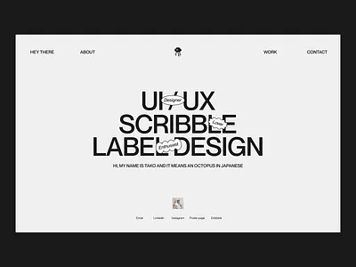Finally, my portfolio is out 🐙 Check out my digital works here clean creative landing page layput ui ux