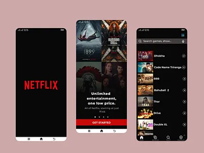 stream” with a tech feel—perfect for a video streaming platform. cleandesign dailyui darkmodeui entertainmentapp figmadesign mediaapp minimalui mobileappdesign mobiledesign modernux movieapp netflixredesign ottplatform productdesign streamingapp uiuxdesign userinterface uxui videostreaming watchonline