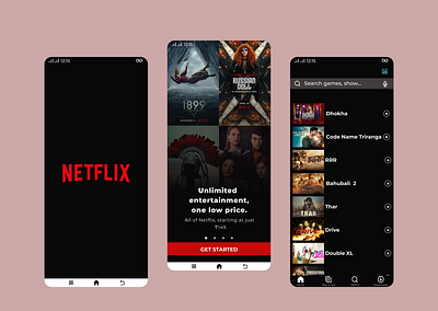 stream” with a tech feel—perfect for a video streaming platform. cleandesign dailyui darkmodeui entertainmentapp figmadesign mediaapp minimalui mobileappdesign mobiledesign modernux movieapp netflixredesign ottplatform productdesign streamingapp uiuxdesign userinterface uxui videostreaming watchonline