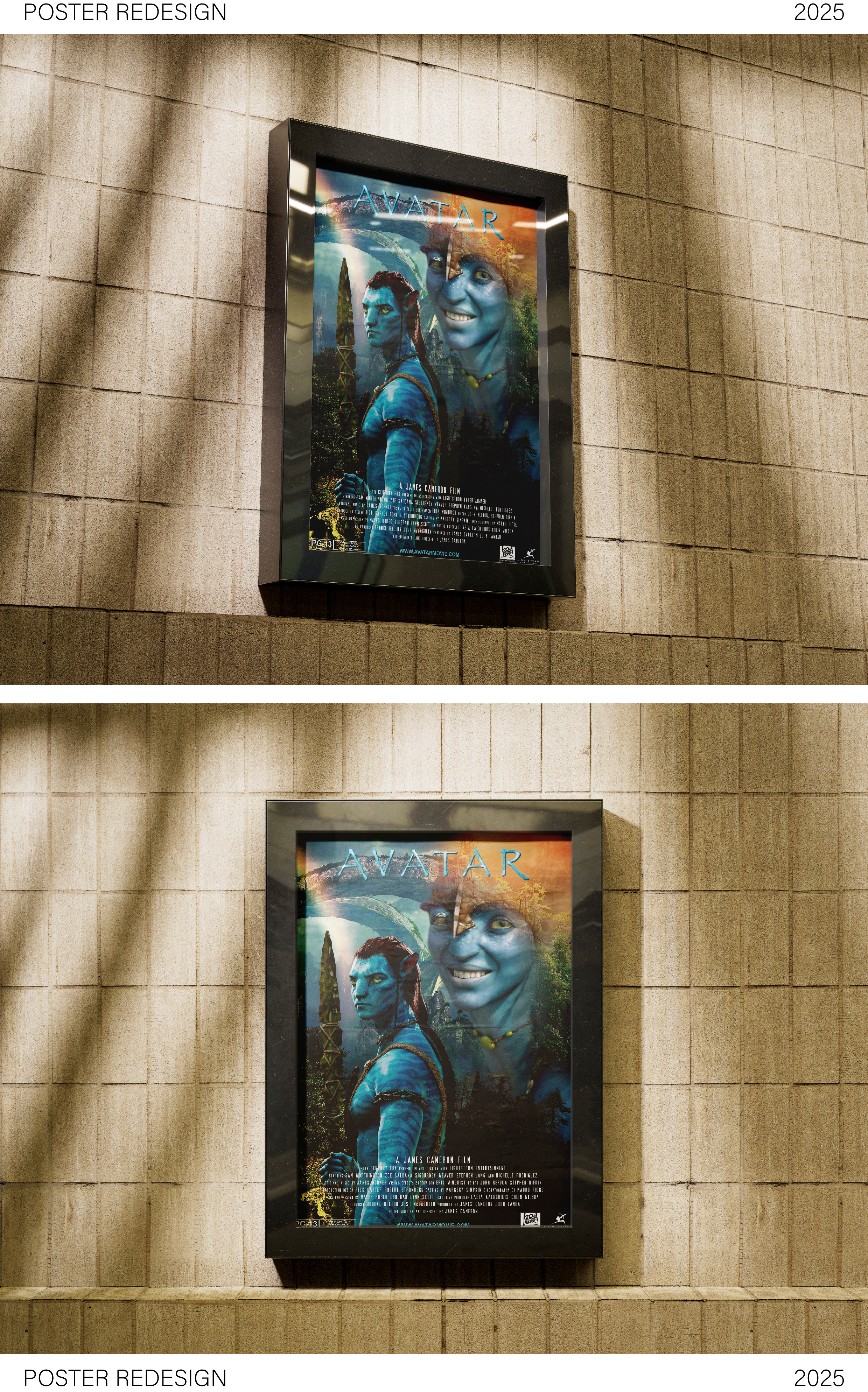 Avatar movie poster redesgin design graphic design movie poster print redesign