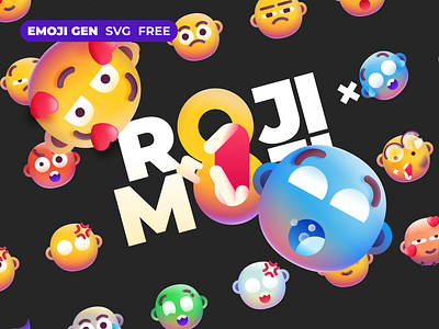 Roji x Moji — Free Figma SVG Emoji Generator emoji figma free rojixmoji svg