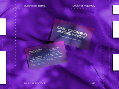 business card | Dildora Agency ads agency branding business card design graphic design print