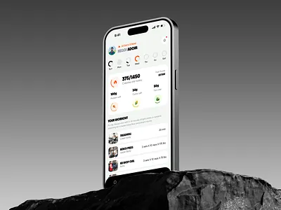 Fitness App Design adom ai fitness app app design app ui fitness app gym app health tracker app ui ux workout app workout tracker app