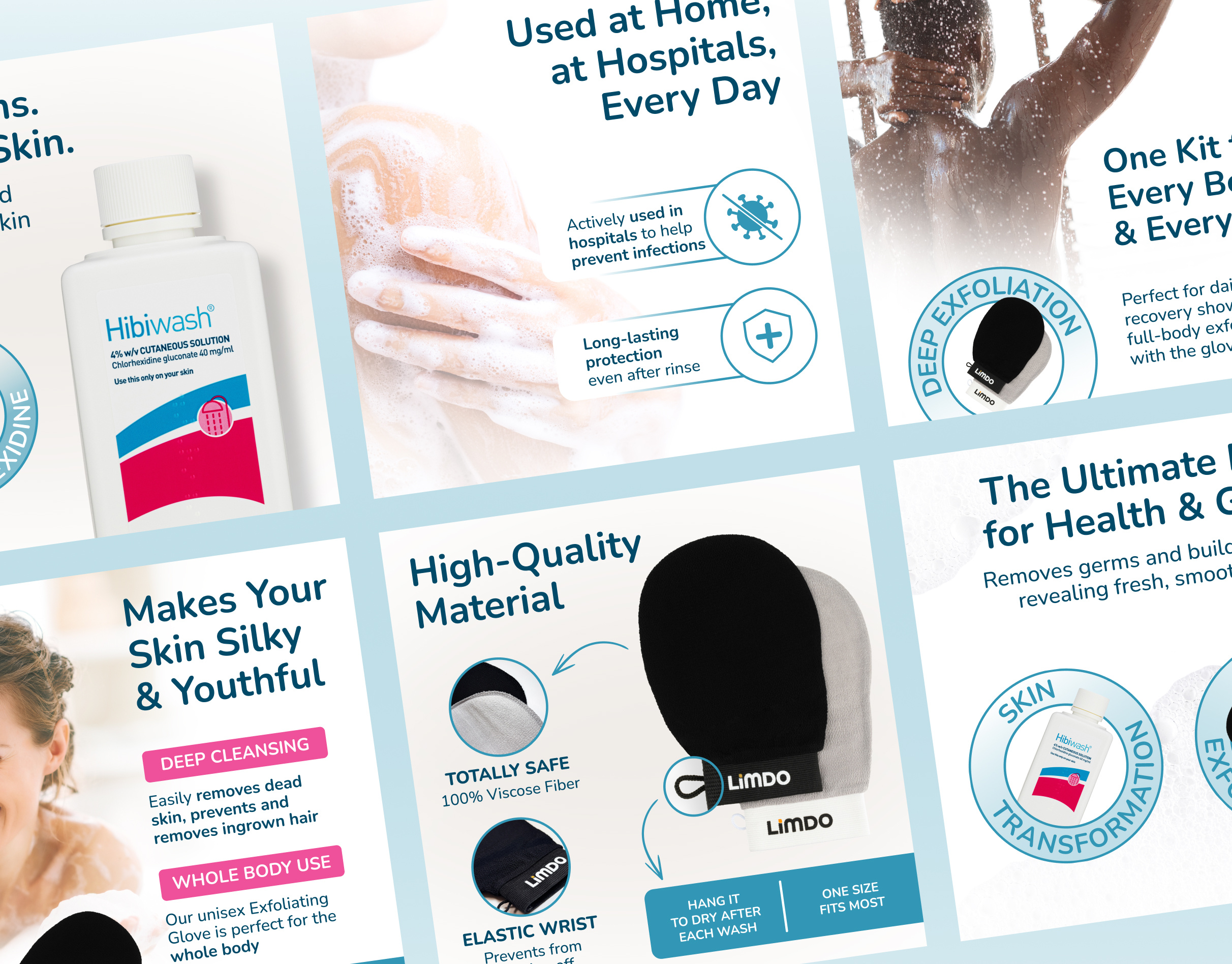 Limdo & Hibiwash Amazon Listings amazon design services uk amazon infographics amazon listing designer london amazon listing images amazon listing optimization amazon product amazon product images design amazon product page design amazon seller images body wash amazon listing images ecommerce listing design listing design listing images marketplace product images medical amazon listing design pictures for amazon listing product listing images