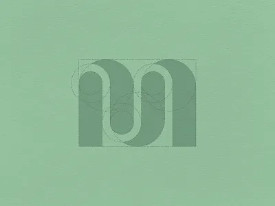 M — Logo Construction symmetrical logo