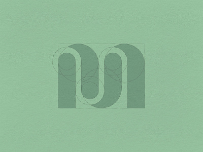 M — Logo Construction symmetrical logo