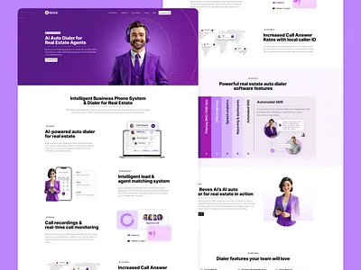 AI Voice Agents | Website UI/UX Design ai ai voice agents branding landing page ui design uiux design website design